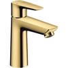 Hansgrohe Rubinetto per lavabo a canna media getto laminare cristallino Talis E oro levigato lucido HANSGROHE H 16.2 cm
