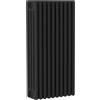 ERCOS Termosifone in acciaio tubolare 4 colonne 10 elementi interasse 623 mm ERCOS Comby nero