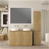 BADEN HAUS Top Cortina mdf L121 X P45 X H1,6 cm idrorepellente e antigraffio, rovere tabacco
