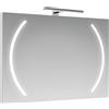Leroy Merlin Specchio con illuminazione integrata Boomerang L 70 x H 90 x P 2.5 cm