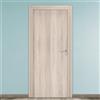 Leroy Merlin Porta interna a battente Brush in MDF colore rovere, L 90 x H 210 cm, apertura reversibile
