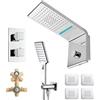 BOSSINI Kit incasso doccia BOSSINI Agua Syncro Rain cromato