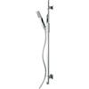 Leroy Merlin Doccetta con flessibile doccia e barra di scorrimento K.S.CM.90,CUBE,FLEX.DA.CM.150 CROMO BOX 1 getto