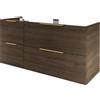 SENSEA Mobile da bagno sospeso sotto lavabo L 70 x H 50 x P 62 cm bianco, 2 cassetti Neo, Maniglie acquistabili separatamente