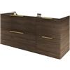 SENSEA Mobile da bagno sospeso sotto lavabo L 70 x H 50.2 x P 35 cm bianco opaco, 2 cassetti Neo, Maniglie acquistabili separatamente