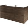 SENSEA Mobile da bagno sospeso sotto lavabo L 70 x H 50 x P 50 cm bianco, 2 cassetti Neo, Maniglie acquistabili separatamente