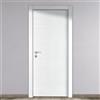 Leroy Merlin Porta interna a battente Louvre in MDF colore bianco, L 90 x H 210 cm, apertura a destra