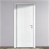 Leroy Merlin Porta interna a battente Louvre in MDF colore bianco, L 90 x H 210 cm, apertura a sinistra