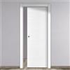 Leroy Merlin Porta interna scorrevole Louvre in MDF colore bianco, L 80 x H 210 cm, apertura reversibile