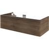 SENSEA Mobile da bagno sospeso sotto lavabo L 105 x H 50 x P 46 cm bianco, 2 cassetti Neo, Maniglie acquistabili separatamente