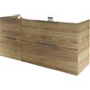 SENSEA Mobile da bagno sospeso sotto lavabo L 70 x H 50.2 x P 45.3 cm bianco opaco, 2 cassetti Neo, Maniglie acquistabili separatamente
