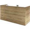 SENSEA Mobile da bagno sospeso sotto lavabo L 120 x H 64 x P 48 cm rovere miele, 2 cassetti Apertura push-pullSENSEA Neo Frame, Maniglie acquistabili separatamente