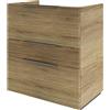 SENSEA Mobile da bagno a terra L 75 x H 84 x P 48 cm rovere miele, 3 cassetti, Maniglie acquistabili separatamente