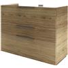 SENSEA Mobile da bagno a terra L 105 x H 84 x P 48 cm rovere miele, 3 cassetti SENSEA Neo Line, Maniglie acquistabili separatamente
