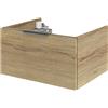 SENSEA Mobile da bagno sospeso sotto lavabo L 60 x H 32 x P 48 cm miele, 1 cassetto Neo, Maniglie acquistabili separatamente