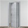 Leroy Merlin Porta interna pieghevole a libro Beton in legno colore rovere grigio, L 80 x H 210 cm, apertura a destra