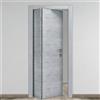 Leroy Merlin Porta interna pieghevole a libro Beton in legno colore rovere grigio, L 80 x H 210 cm, apertura a sinistra