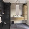 SENSEA Mobile da bagno sospeso sotto lavabo L 105 x H 32 x P 48 cm bianco, 1 cassetto 2 ante Neo, Maniglie acquistabili separatamente