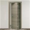 Leroy Merlin Porta interna pieghevole a libro Almond in legno colore avena, L 80 x H 210 cm, apertura a destra