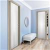 Leroy Merlin Porta interna a battente Swin Vetrata colore rovere corda, L 70 x H 210 cm, apertura reversibile