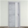 Leroy Merlin Porta interna a battente Beton Vetro in vetro colore rovere grigio, L 70 x H 210 cm, apertura reversibile