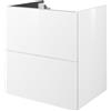 SENSEA Mobile da bagno sospeso sotto lavabo L 60 x H 35 x P 35 cm bianco, 1 cassetto Neo, Maniglie acquistabili separatamente