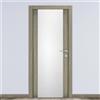 Leroy Merlin Porta interna a battente Almond vetrata in vetro colore avena, L 80 x H 210 cm, apertura reversibile