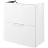 SENSEA Mobile da bagno sospeso sotto lavabo L 60 x H 25 x P 37 cm bianco, 2 cassetti Neo, Maniglie acquistabili separatamente