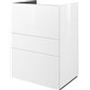 SENSEA Mobile da bagno a terra L 60 x H 84 x P 48 cm bianco laccato lucido, 3 cassetti SENSEA Neo Line