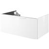 SENSEA Mobile da bagno sospeso sotto lavabo L 75 x H 32 x P 48 cm lucido, 1 cassetto SENSEA Neo, Maniglie acquistabili separatamente