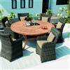 Leroy Merlin Set tavolo e sedie Australia marrone per 6 persone