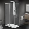 Leroy Merlin Box doccia con ingresso frontale scorrevole L 120 x H 190 cm, in vetro trasparente SP. 6 mm, profilo cromato Zesk