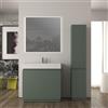 BADEN HAUS Mobile da bagno sottolavabo Cortina L90 X P45 X H 79cm, cannettato, verde opaco