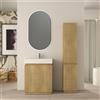 BADEN HAUS Mobile da bagno sottolavabo Cortina L70 X P45 X H 79cm, cannettato, rovere tabacco