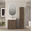 BADEN HAUS Mobile da bagno sottolavabo Cortina L70 X P45 X H 79cm, cannettato, noce