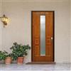 Master Portoncino d'ingresso MASTER Look con vetro L 80 x H 210 cm in legno noce/bianco, apertura spingere a sinistra, falso telaio incluso