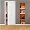 Leroy Merlin Porta interna scorrevole Side Vetrata in MDF colore bianco, L 70 x H 210 cm, apertura reversibile