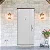 Yale Porta blindata YALE Tiger L 80 x H 210 cm in PVC bianco, apertura spingere a sinistra, falso telaio incluso
