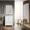 Leroy Merlin Mobile bagno da terra con lavabo L 60 cm neve, 2 ante per vasca centrale Unike