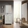 Leroy Merlin Mobile bagno da terra con lavabo L 60 x H 84 x P 45 cm perla, 2 ante per vasca centrale Unike