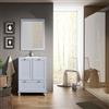 Leroy Merlin Mobile bagno da terra con lavabo L 60 x H 84 x P 45 cm celeste, 2 ante per vasca centrale Unike