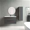 Leroy Merlin Mobile bagno sospeso con lavabo L 100 x H 59 x P 49 cm cenere 2 cassetti per vasca centrale Arco