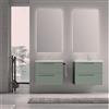 Leroy Merlin Mobile bagno sospeso con lavabo L 60 x H 55 x P 45 cm muschio 2 cassetti per vasca centrale Mia
