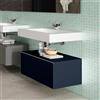 Leroy Merlin Mobile bagno sospeso con lavabo L 80 cm blu navy per vasca centrale Element