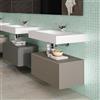 Leroy Merlin Mobile bagno sospeso con lavabo L 80 x H 34 x P 45 cm tortora per vasca centrale Element