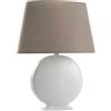 Leroy Merlin Lampada da tavolo charm Lampada da tavolo shabby Zen/G grigio cotone E27