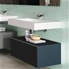 Leroy Merlin Mobile bagno sospeso con lavabo L 120 cm blu navy per vasca centrale Element