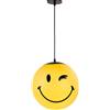 Leroy Merlin Lampadario Pop Lampadario Smiley oro E27 Ø30cm oro paralume oro E27 Ø30cm
