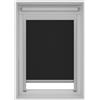 TRENDIY Tenda a rullo oscurante cordless Lucernario Oslo nero 140x140 cm