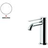 GATTONI RUBINETTERIA Rubinetto per lavabo a canna bassa getto laminare cristallino Circle two bianco opaco GATTONI RUBINETTERIA